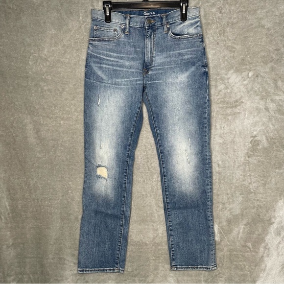 Gap Slim Distressed Jeans Size 30x30 - Picture 1 of 11